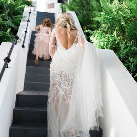 Illusion Wedding Dress - Picture 3 of 4